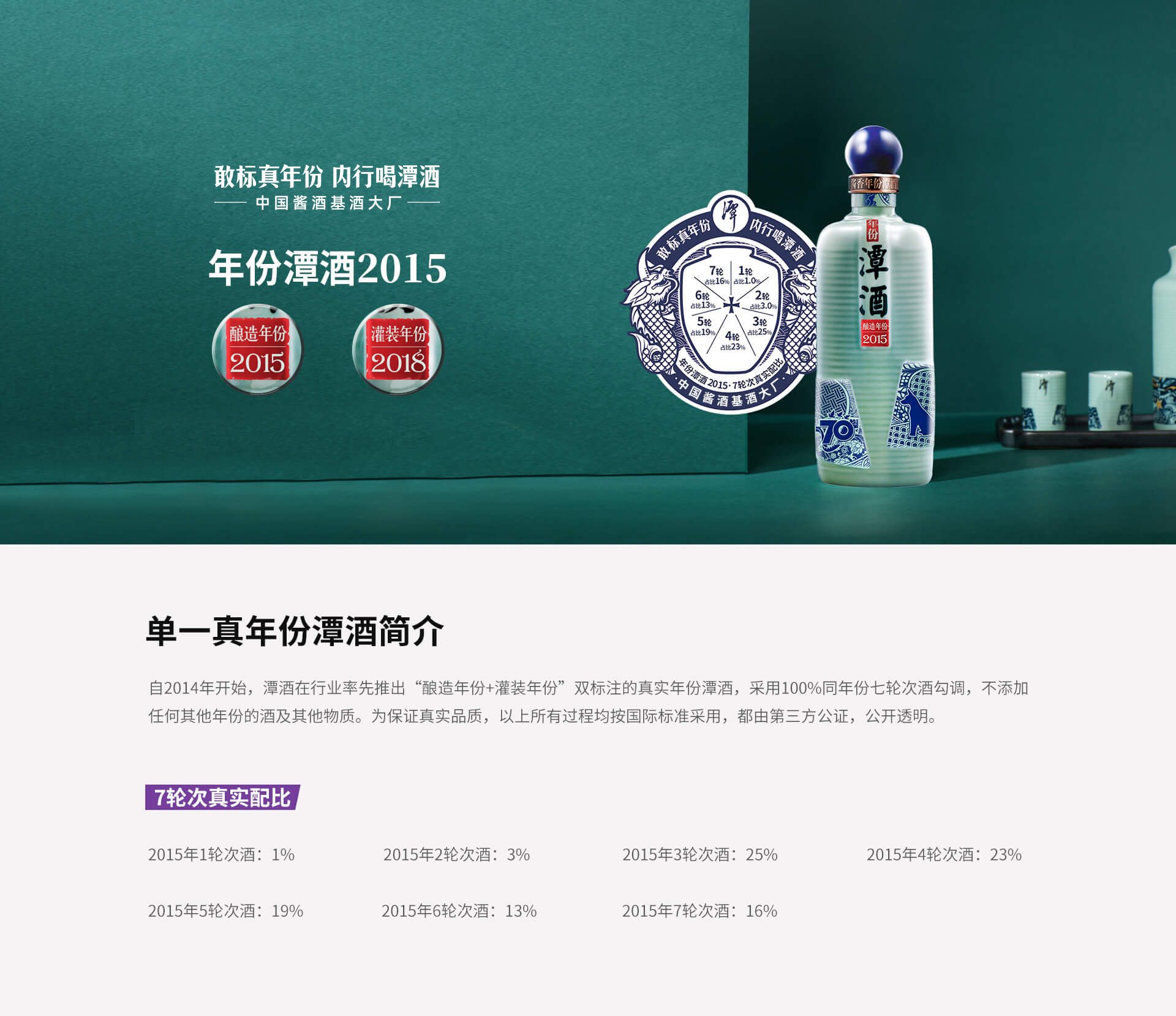 單一真年份潭酒系列-年份潭酒2015